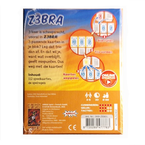 Z3Bra kaartspel  - Afbeelding 4